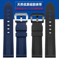 ▶★◀ Suitable for Panerai watch strap PAM441 pam111 Fat Sea Diver soft silicone waterproof strap 24m