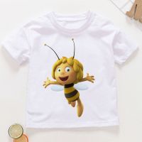 Summer Cute Cartoon Childrens Short Sleeve T-shirt Little Bee Maya T-shirts Boy Kid Boys And Girls Tops Shirts Childrens Tshir