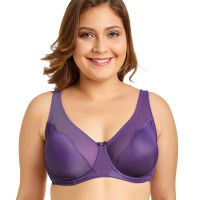 Womens Full Coverage Comfort V-neck Non Padded Minimizer Underwire Bra