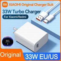 สำหรับ Xiaomi 33W สหรัฐ/เครื่องชาร์จอียูที่ชาร์จความเร็วสูงกับ1เมตรสาย Type-C Mi เทอร์โบชาร์จเร็ว Android สำหรับ Redmi Note 10 11 Pro K20 K30 K40โน้ต9 8 7 Pro Mi 11 f3 X3 Poco ฯลฯ