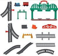 ชุดรางรถไฟของเล่นประกอบแบบทำมือสถานี Thomas And Friends ทำจากโลหะของเล่นเพื่อการศึกษาเด็กชาย GHK74ของขวัญคริสต์มาส