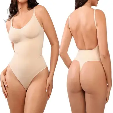 Fajas Colombianas Backless Bodysuit Tummy Control Shapewear Low