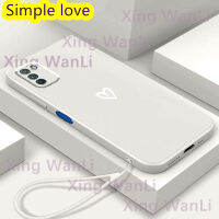 สำหรับ สำหรับเคสโทรศัพท์ Poco m3 Simple White Love Case โทรศัพท์มือถือป้องกันกรณี