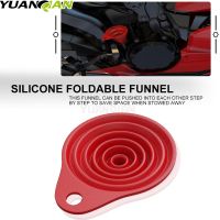 For HONDA CRF1100L CRF 1000 1100 L AFRICA TWIN Motobike Universal Oil Fuel Change Foldable Hopper Collapsible Silicone Funnel