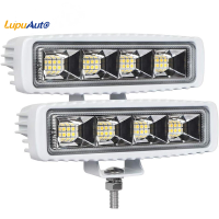 Lupuauto แถบแสง LED ทำงาน72W 4X4 24 LED รถบรรทุกเรือแทรคเตอร์ออฟโร้ด SUV เอทีวี12V 24V Led Combo Beam