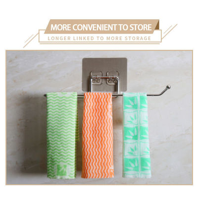 Kitchen accessories paper towel holder towels rack Wall mount holder For bathroom Storage shelves wall hooks Closet organizer