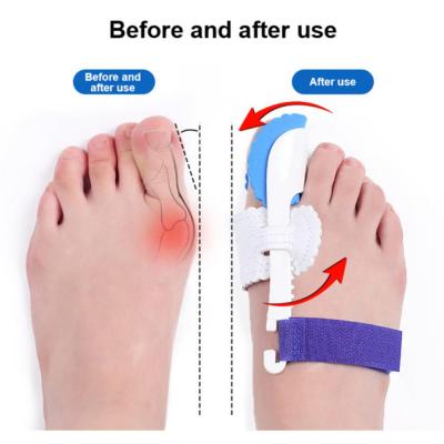 2Pcs Toe Corrector Orthotics Splint Foot Care Bone Thumb Adjuster Hallux Valgus Corrector Soft Pedicure Sock Bunion Straightener Adhesives Tape
