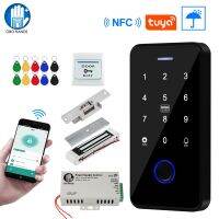 Hans1 Tuya Door Access System Keypad NFC Fingerprint 180KG Magnetic Strike