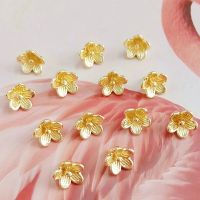 20 Pcs/Lot Small Flower Buttons Box Jewelry Metal Snap Buttons Gold Color Button Decorative  DIY Sewing Accessories For Clothes Haberdashery