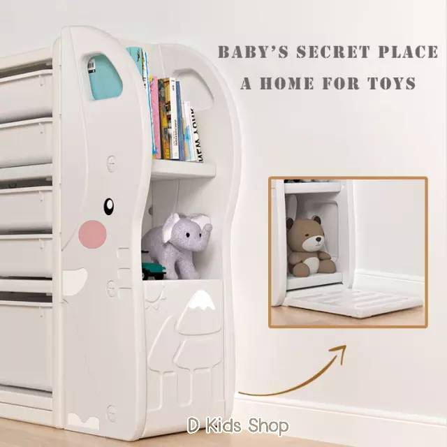 พร้อมส่ง-ชั้นเก็บของ-ตู้เก็บของ-ตู้เอนกประสงค์-ชั้นวางของ-baby-truck-storage-ทรงน้องช้าง-สุดเก๋-ชั้นเก็บของเล่นน้องช้าง