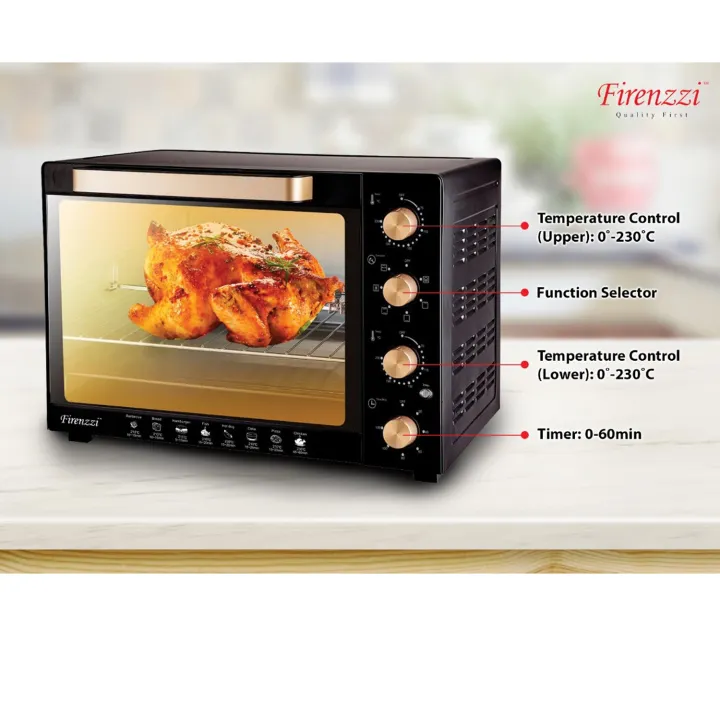 Firenzzi TO3060 Professional Electric Table Top Oven 60L 6 Function