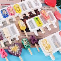 【CW】 Silicone Mould Popsicle Frozen Dessert Maker Cakesicles Tray Pop Mold