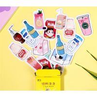 NIKKIS SHOP 50pcs Cute Stickers Summer Drink Washi Sticker Diary Planner Supplies DIY