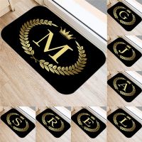 【YF】⊙  Customizable Non-slip Floor Indoor Rug Gold Decoration Entrance Door