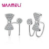 YAAMELI – boucles doreilles en zircon cubique haute qualité brillantes incrustées pavé nœud papillon pince de manchette bijoux offre spéciale