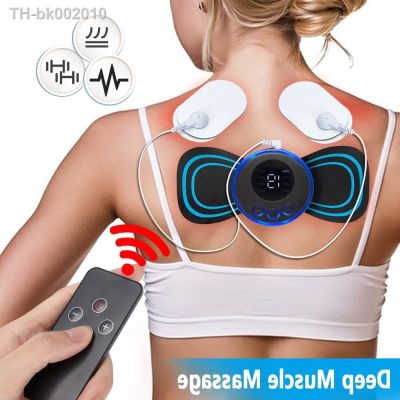 ☽▥❁ Neck Massager EMS Muscle Stimulator Electric Cervical Massage Patch Low Frequency Pulse Massage Pads Pain Relief Relaxation Tool