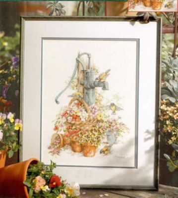 【CC】 -LA 34198 Ecological Cotton Thread  Embroidery Decoration Hanging Painting