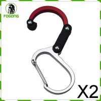 พวงกุญแจคลิปหนีบ Carabiner รูป Fogong 2xMini สำหรับการเดินทางกระเป๋าเดินทางที่แขวนกระเป๋าเล็กสีแดง