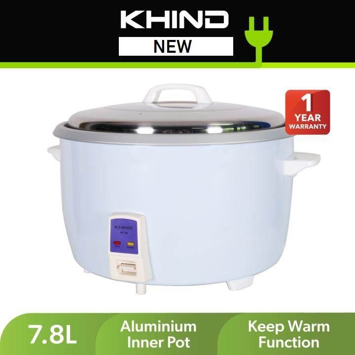 KHIND 7.8L COMMERCIAL BIG ALUMINIUM RICE COOKER RC780 Lazada