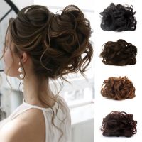 Hairpiece Messy Buns Hair Extensions Claw Clip-on hair Chignons Updos Synthetic Color Wig for MUMUPI