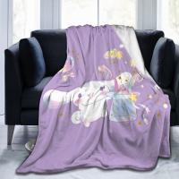 Sanrio Cinnamoroll Flannel Ultra-Soft Micro Fleece Blanket for Bed Couch Sofa Air Conditioning Blank