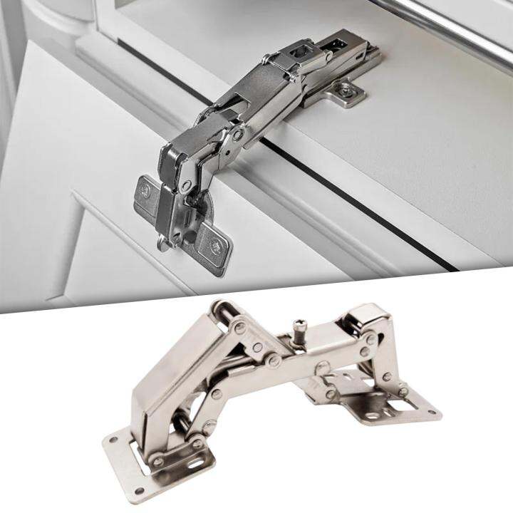 BolehDeals 180 Degree Concealed Hinges Hydraulic Frameless