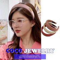 COCOJEWELRY แถบคาดศีรษะฟองน้ำสไตล์กลิ่นหอมขนาดเล็กแนวย้อนยุคสไตล์ฝรั่งเศสกิ๊บติดผมหัวกระโหลกสูง