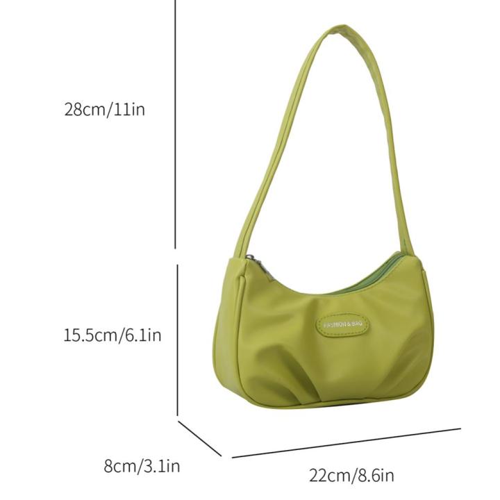 กระเป๋าถือแฟชั่นสำหรับผู้หญิง-กระเป๋าหนังใต้แขนกระเป๋าคลัทช์กระเป๋าที่มีน้ำหนักเบาแนววินเทจปิดซิปกระเป๋าสะพายเล็ก