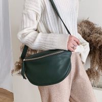 SUNWISHLarge Chest Bag Waist Bag Chain Pocket Women Waist bag Korean Chest Pack Crossbody Bag Women Shoulder Messenger Sling Bag