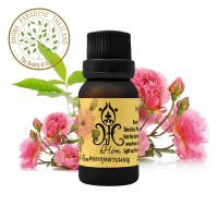 hHom น้ำมันหอมระเหย กลิ่นดอกกุหลาบมอญ Aroma Essential Oil - Damask Rose15ml.