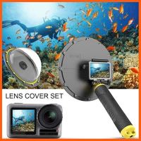 SALE TELESIN 6Dome Port Camera Lens Transparent Cover for DJI Osmo Action, with Waterproof Housing Case + Floating Handle ##กล้องถ่ายรูป ถ่ายภาพ ฟิล์ม อุปกรณ์กล้อง สายชาร์จ แท่นชาร์จ Camera Adapter Battery อะไหล่กล้อง เคส