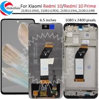 ต้นฉบับเหมาะสำหรับ Xiaomi Redmi 10จอ LCD พร้อมกรอบ21061119AG หน้าจอสัมผัสหน้าจอดิจิตอลสำหรับ Redmi 10 Prime 21061119BI แอลซีดี