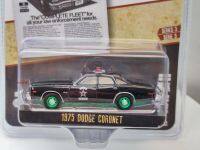 1:64 1975 Dodge Coronet รัฐรถตำรวจสีเขียวฉบับ D Iecast โลหะอัลลอยรุ่นรถของเล่นสำหรับของขวัญคอลเลกชัน