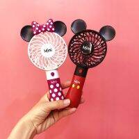 Disney outdoor portable cartoon cute Mickey USB fan student mini handheld electric fan lithium battery rechargeable figuer toys