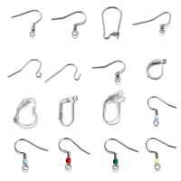 20-50Pcs No Allergic Stainless Steel Ear Hook Earrings Clasps Ear Wire Findings For DIY Jewelry Making Supplies Accessories