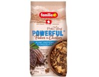 ?นำเข้าจากต่างประเทศ? Powerful Flakes n Clusters Granola Plant Protein &amp; Chocolate Familia 350g