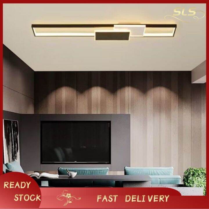 【STAR】Nordic Ceiling Lights for Living Room Tri Color Long Strip ...