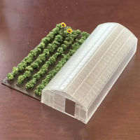 N Scale Building Model Vegetable Greenhouse Model Miniature Collection Sand Table Landscape Scene Layout Model Toys