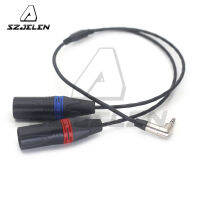 3.5 Audio Plug To Two NEUTRIK XLR 3 Pin,สายสัญญาณเสียงสำหรับ Zaxcom IFB Erx สามารถปรับแต่งความยาวใดก็ได้