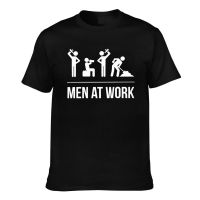 Design MenS Tee Men At Work Cotton Fashion Summer Tshirts