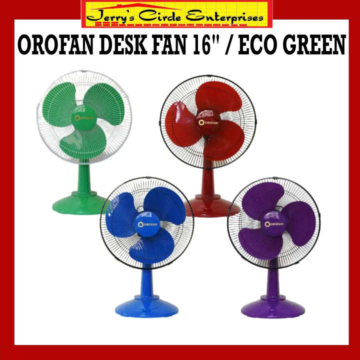 OROFAN DESK FAN 16 ECO GREEN Lazada PH