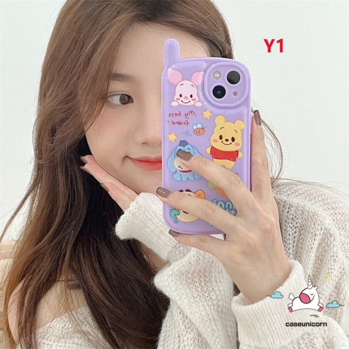 ganzha3965-เคสโทรศัพท์มือถือ-tpu-แบบนิ่ม-ลาย-toy-story-strawberry-bear-มันวาว-สร้างสรรค์-สําหรับ-iphone-xr-7plus-11-13-14-12-pro-max-7-8-plus-x-xs-max-se-2020