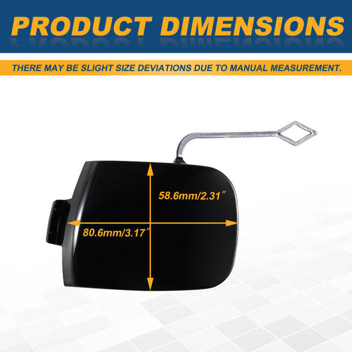 กันชนหน้าพ่วงตะขอหมวกลากจูงตาปกคลุมสำหรับ-mini-cooper-s-f55-f56-f57ด้านขวา2016-2017-2018-51117337796อุปกรณ์เสริมในรถยนต์