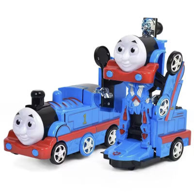 Toys Train รถไฟ โทมัส ชนถอย แปลงร่างได้ ใส่ถ่าน วิ่งชนถอย มีเพลง มีเสียง โทมัสแปลงร่าง รถไฟโทมัส โทมัส รถไฟ กล่องใหญ่ หุ่นยนต์แปรงร่าง - Toys Stor