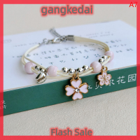 Gangke สร้อยข้อมือรูปกระต่ายการ์ตูนน่ารักแบบเรียบง่ายใหม่สำหรับนักเรียนหญิงของขวัญสำหรับเพื่อนเครื่องประดับแบบปราดเปรียว