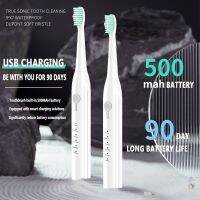 [Hot Sale] แปรงสีฟันไฟฟ้า USB RechargeableToothIPX7Soft ขนแปรงความถี่สูงสั่นสะเทือนแปรงสีฟัน