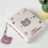 【LZ】 INS 3 Inch Hollow Coffee Bear Photo Album Photocards Holder Cute Cartoon Album Kpop Cards Binder Mini Idol Cards Collect Book