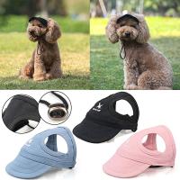 ZZOOI fashion Pet solid color Dog Hat Baseball Cap Windproof Travel Sports Sun Hats for Puppy Large Pet Dog Outdoor Visor Accessories