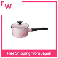 Le Creuset Enamel Pan EOS Saucepan 14 Cm Shell Pink Gas IH Compatible