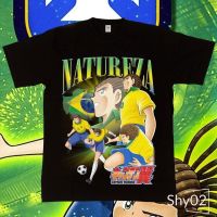 พร้อมส่ง  Shy-เสื้อยืดผช S-XXXL เสื้อยืด พิมพ์ลายการ์ตูน Natureza Brazil Captain Tsubasa World Cup Homage Series ส_04